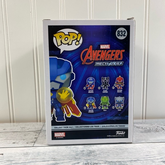 Funko Avengers Mech Strike Doctor Strange Figure - Blue and Yellow New in Box - Picture 4 of 7